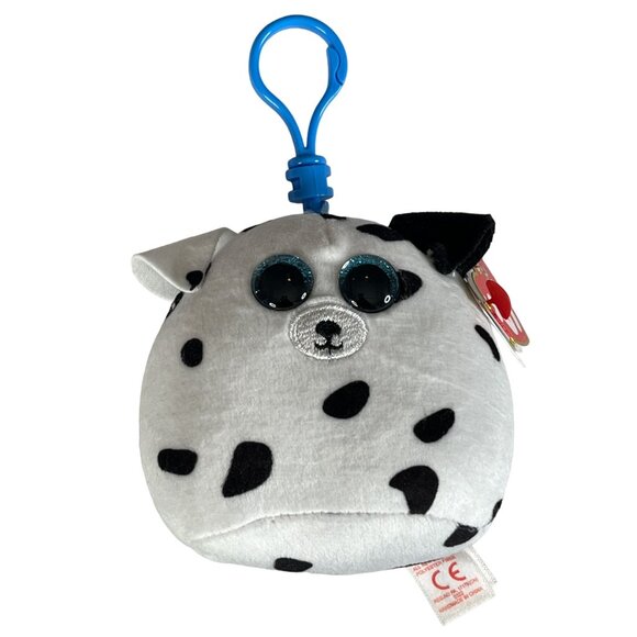 Ty Beanie Boos Cow Clip Small Plush Keychain Black White NWT - Picture 1 of 8